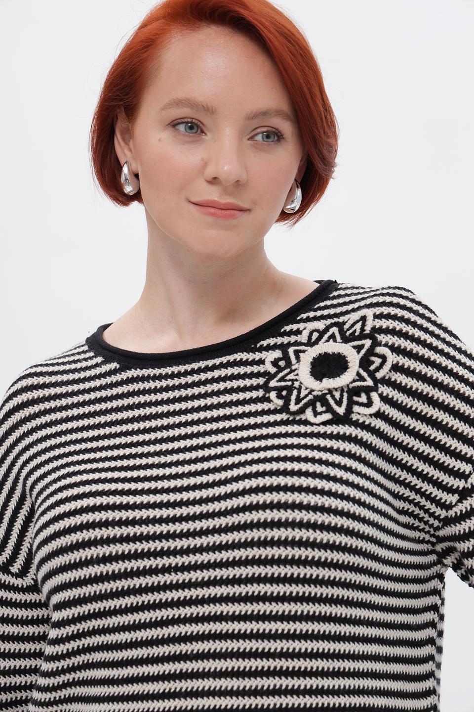 Пуловер Rabe collection в полоску