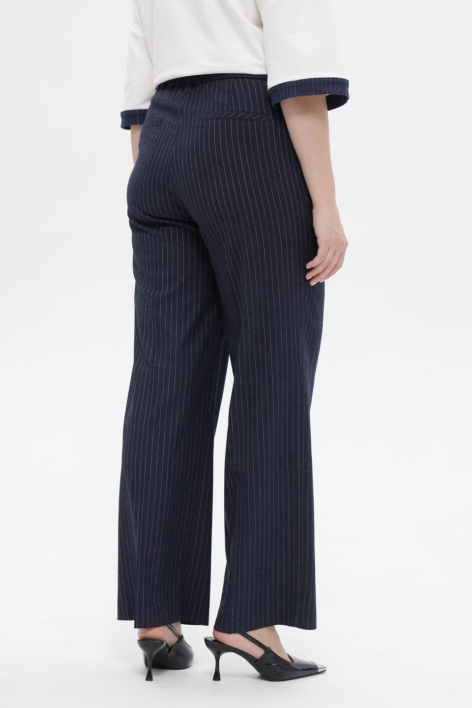 Брюки клёш в полоску Anna Montana