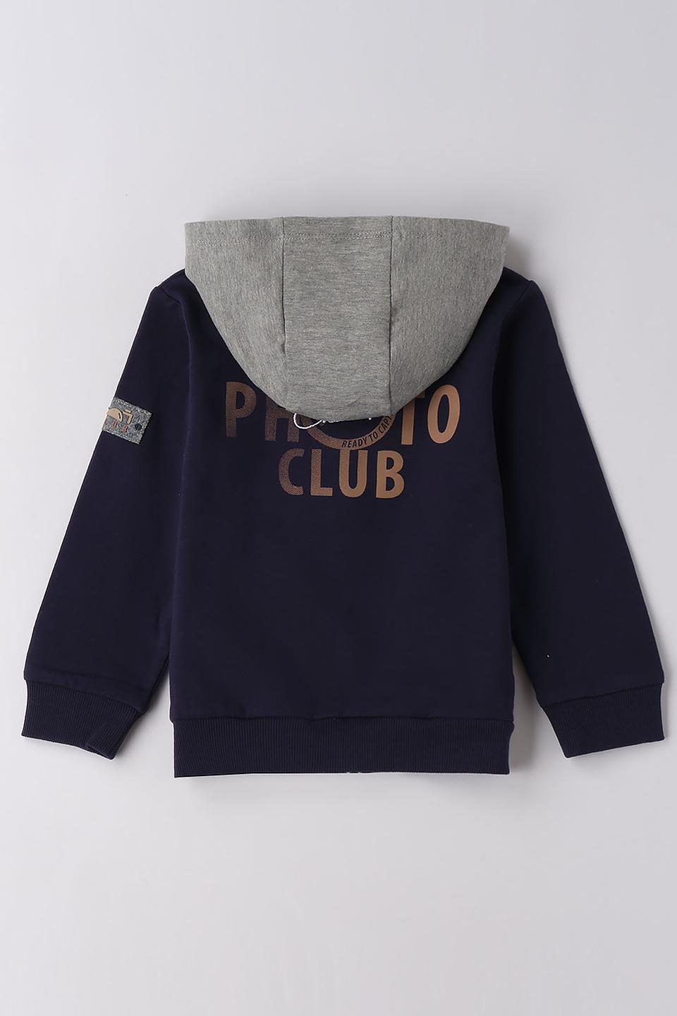 Толстовка Sarabanda синяя с принтом