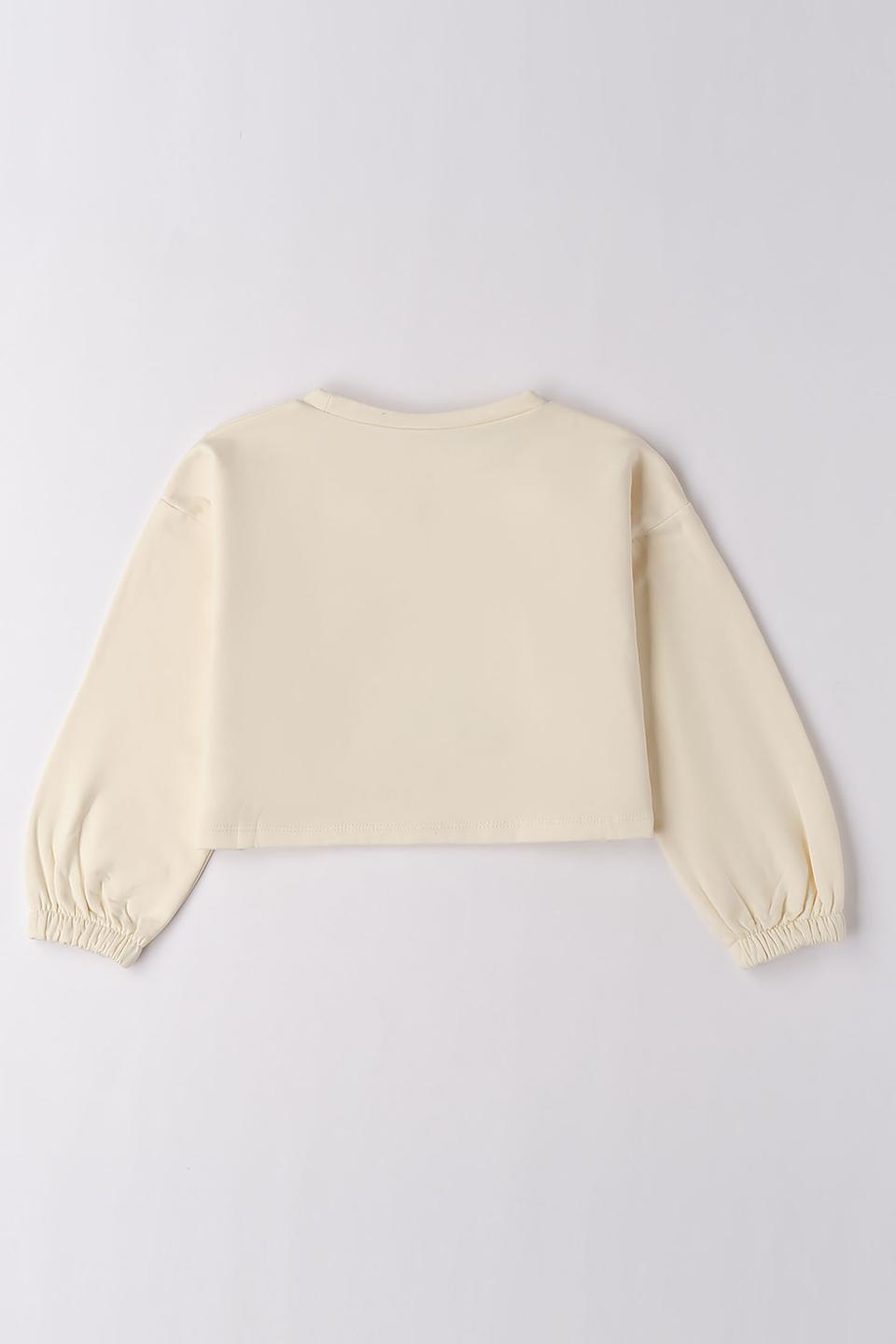 Джемпер Sarabanda дев. с медведем кремовый