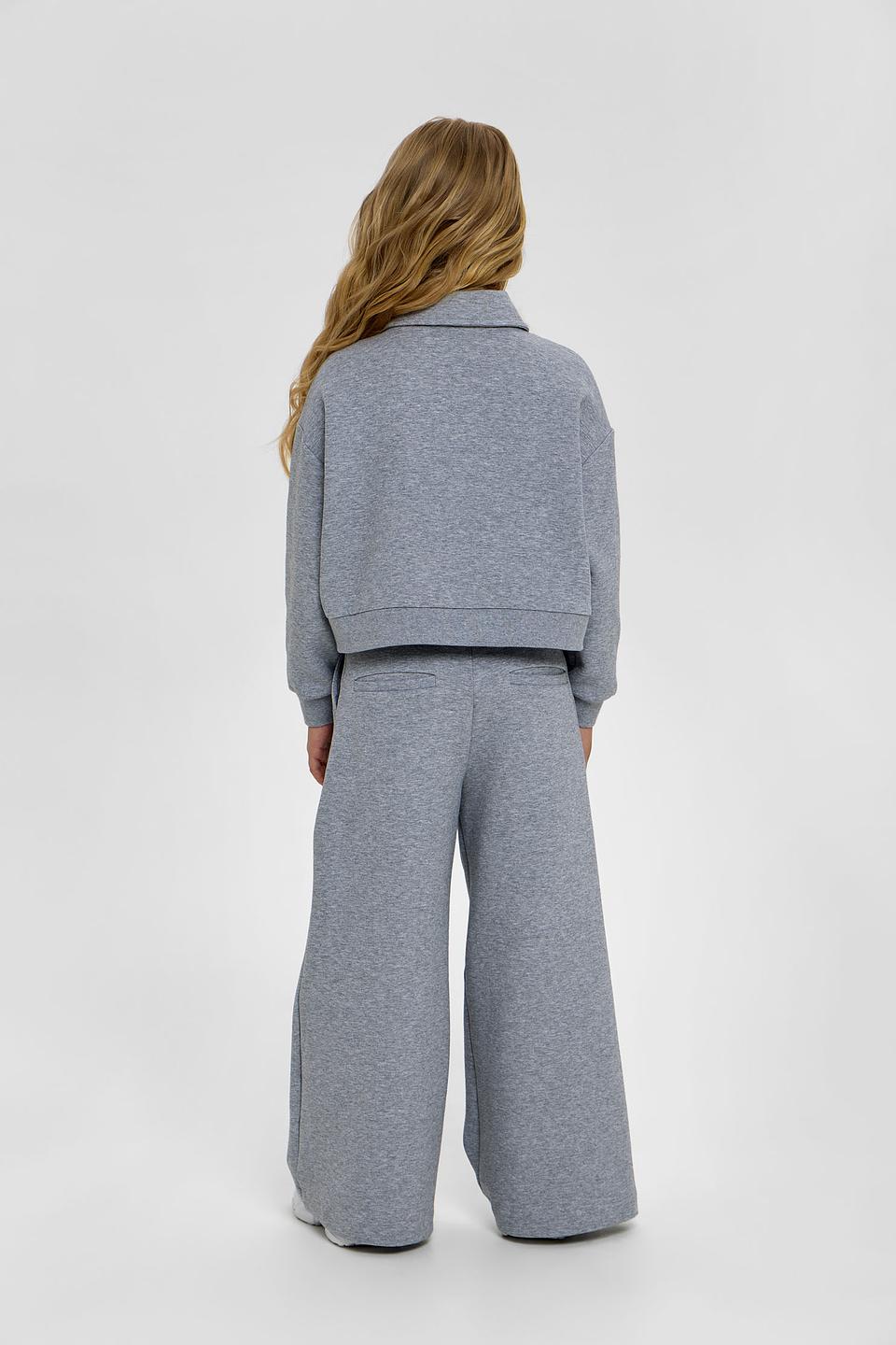 Брюки Choupette дев. серые клёш