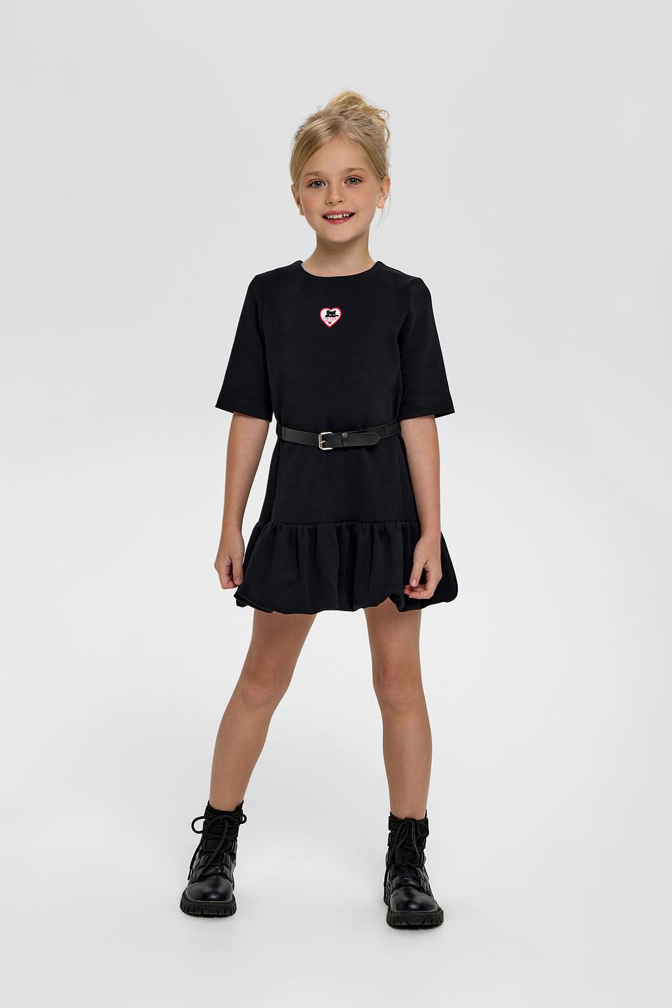 Платье Choupette с котиком, черное