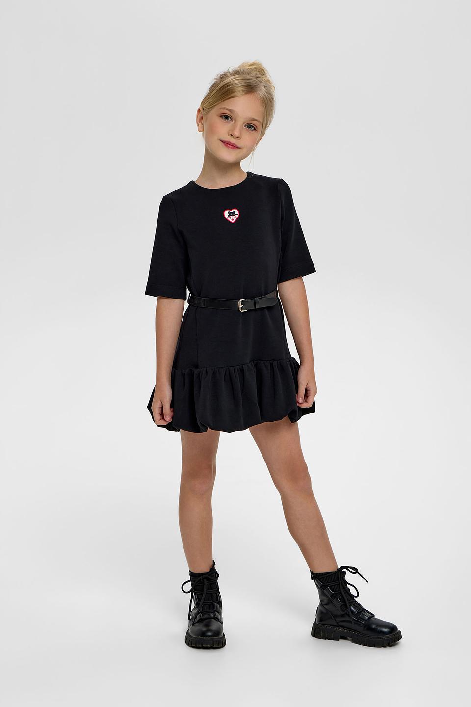 Платье Choupette с котиком, черное