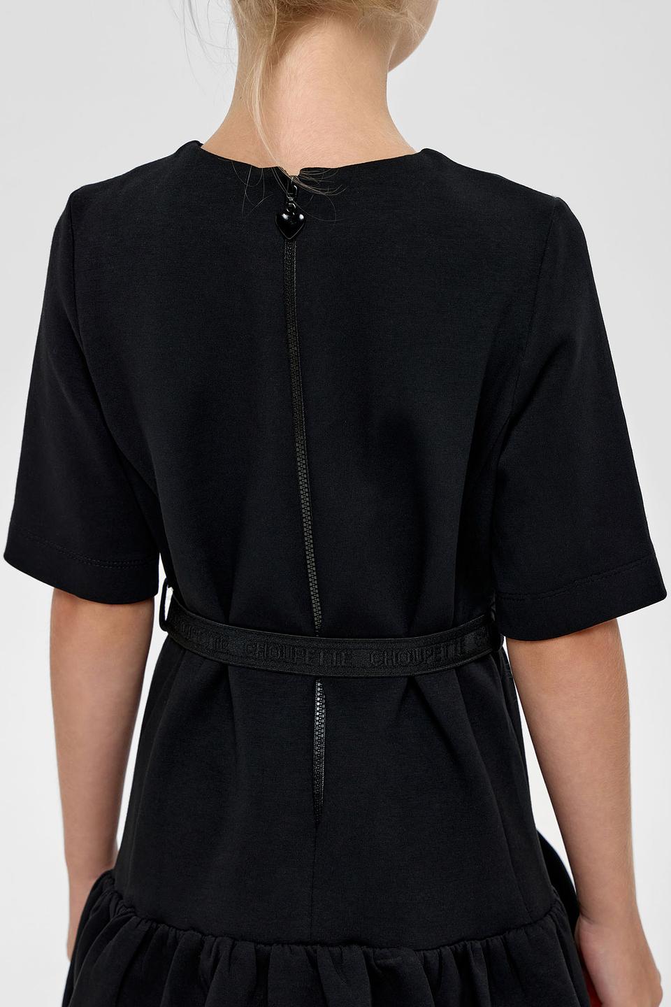 Платье Choupette с котиком, черное