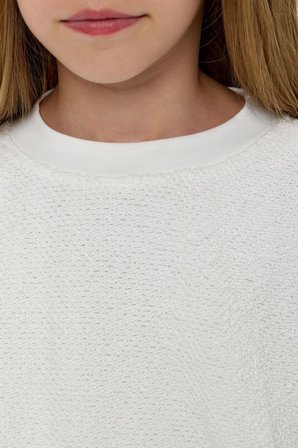 Джемпер Choupette дев. фактурный белый