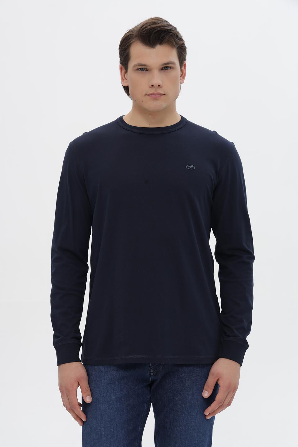 Лонгслив Tom Tailor темно-синий