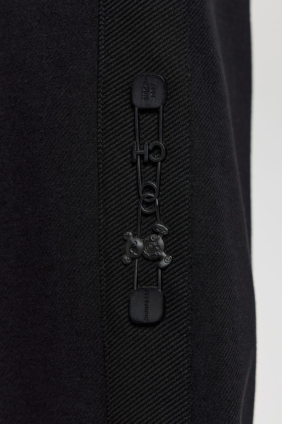 Брюки Choupette дев. широкие черные