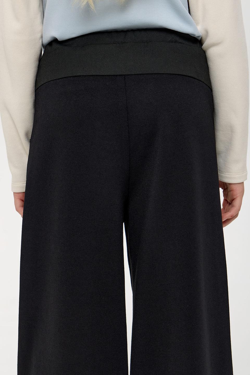 Брюки Choupette дев. широкие черные