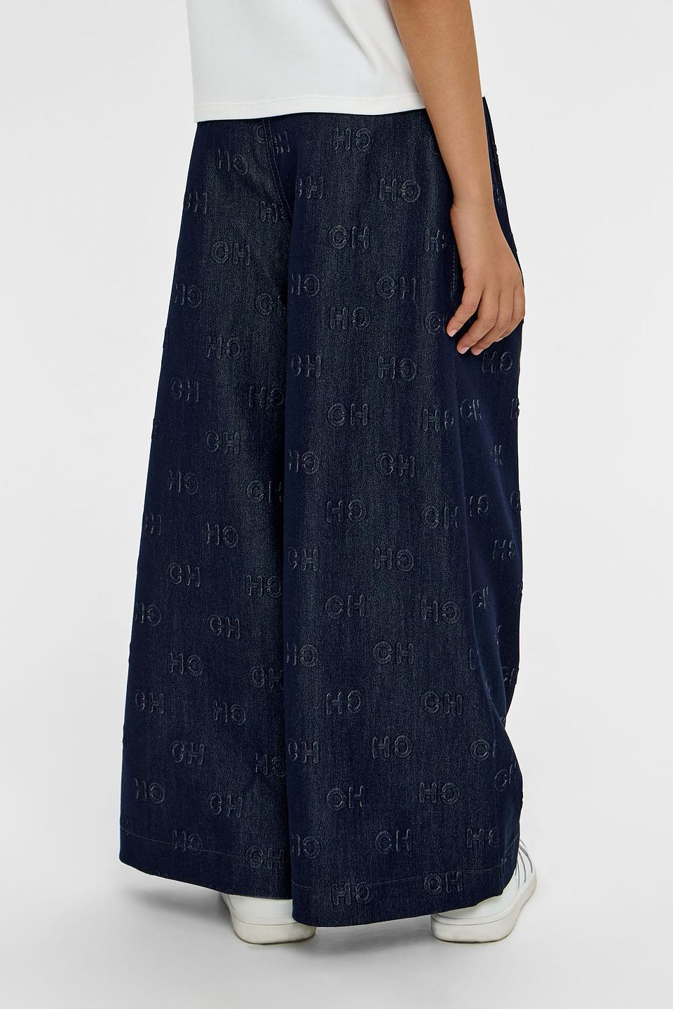 Брюки Choupette дев. с логотипом синие