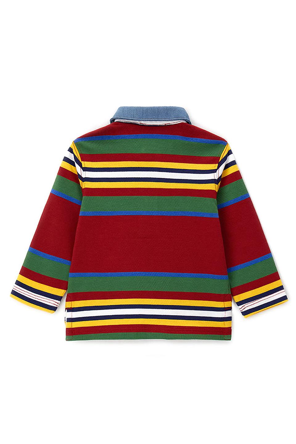 Поло Original Marines в полоску красный