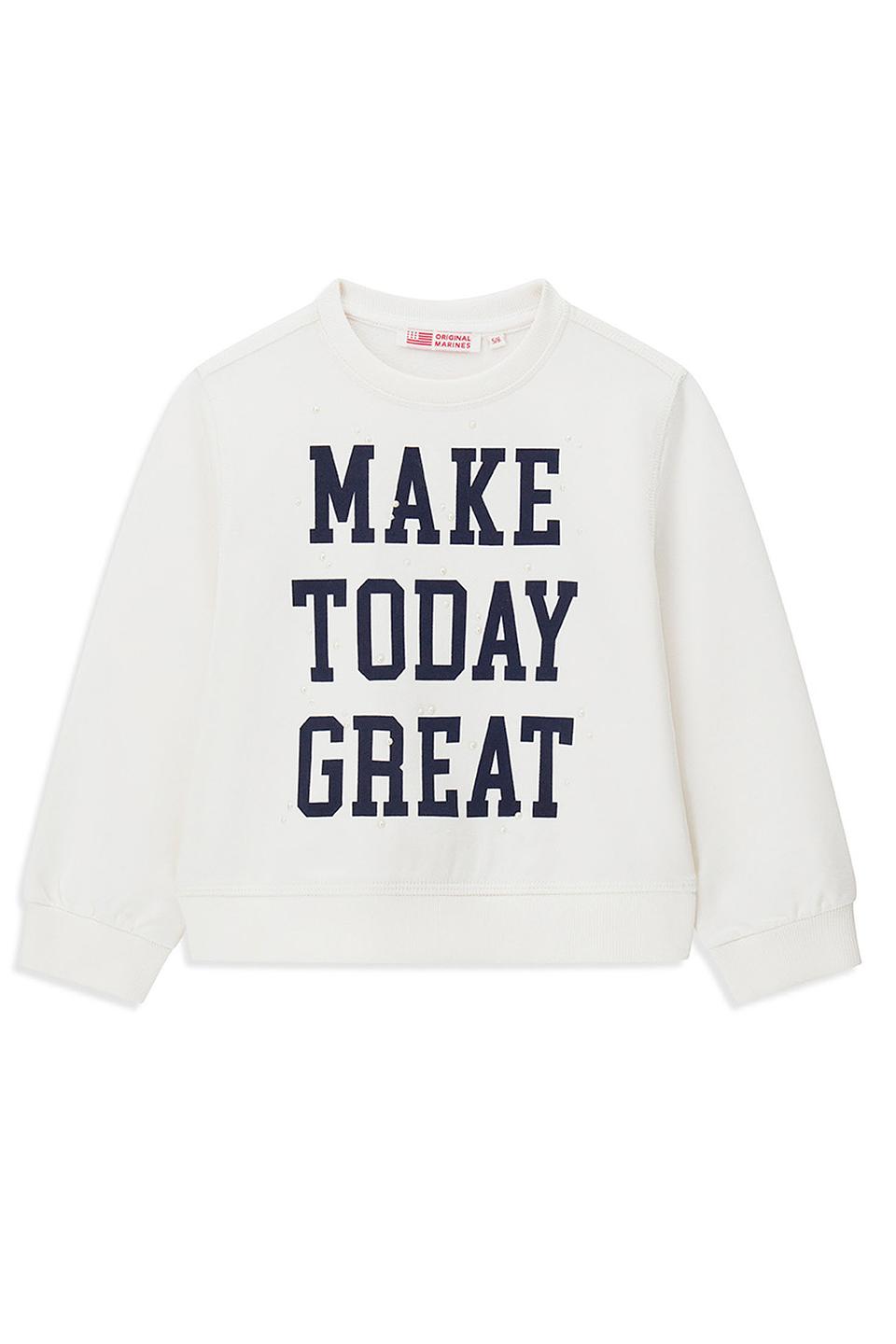 Джемпер Original Marines дев. с надписью белый