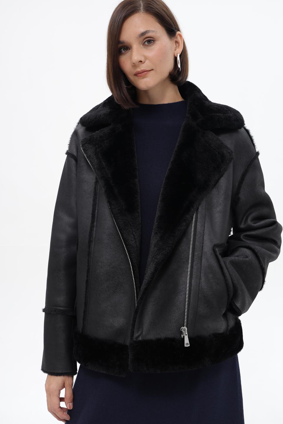 Куртка-дублёнка Electra style чёрная