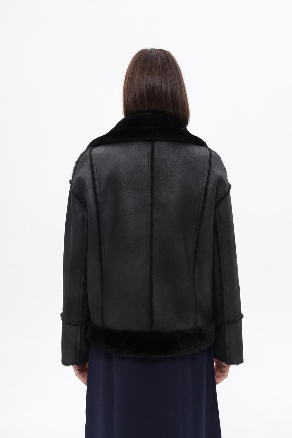 Куртка-дублёнка Electra style чёрная