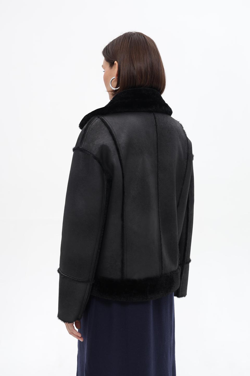 Куртка-дублёнка Electra style чёрная