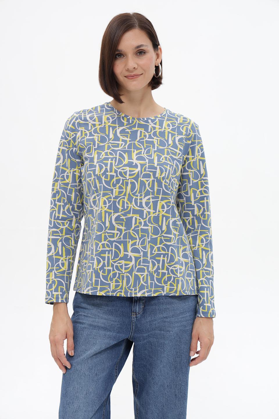 Блуза Lebek с геометричным принтом
