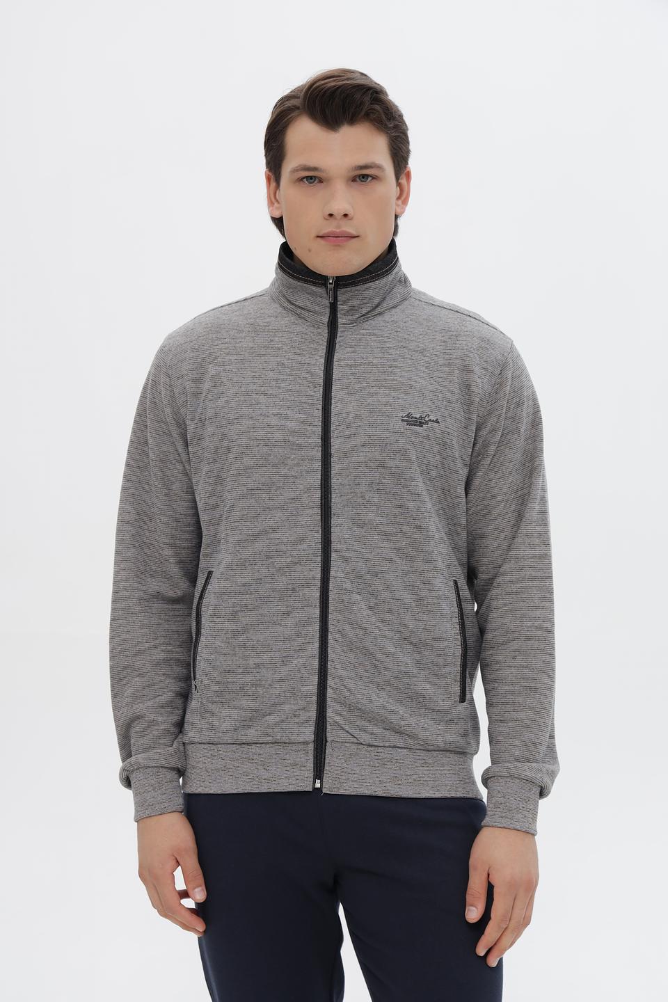 Кардиган Monte Carlo серый меланж