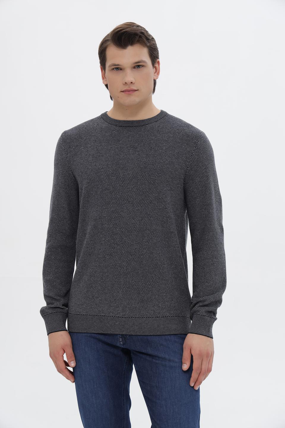 Джемпер Bugatti мужской серый меланж