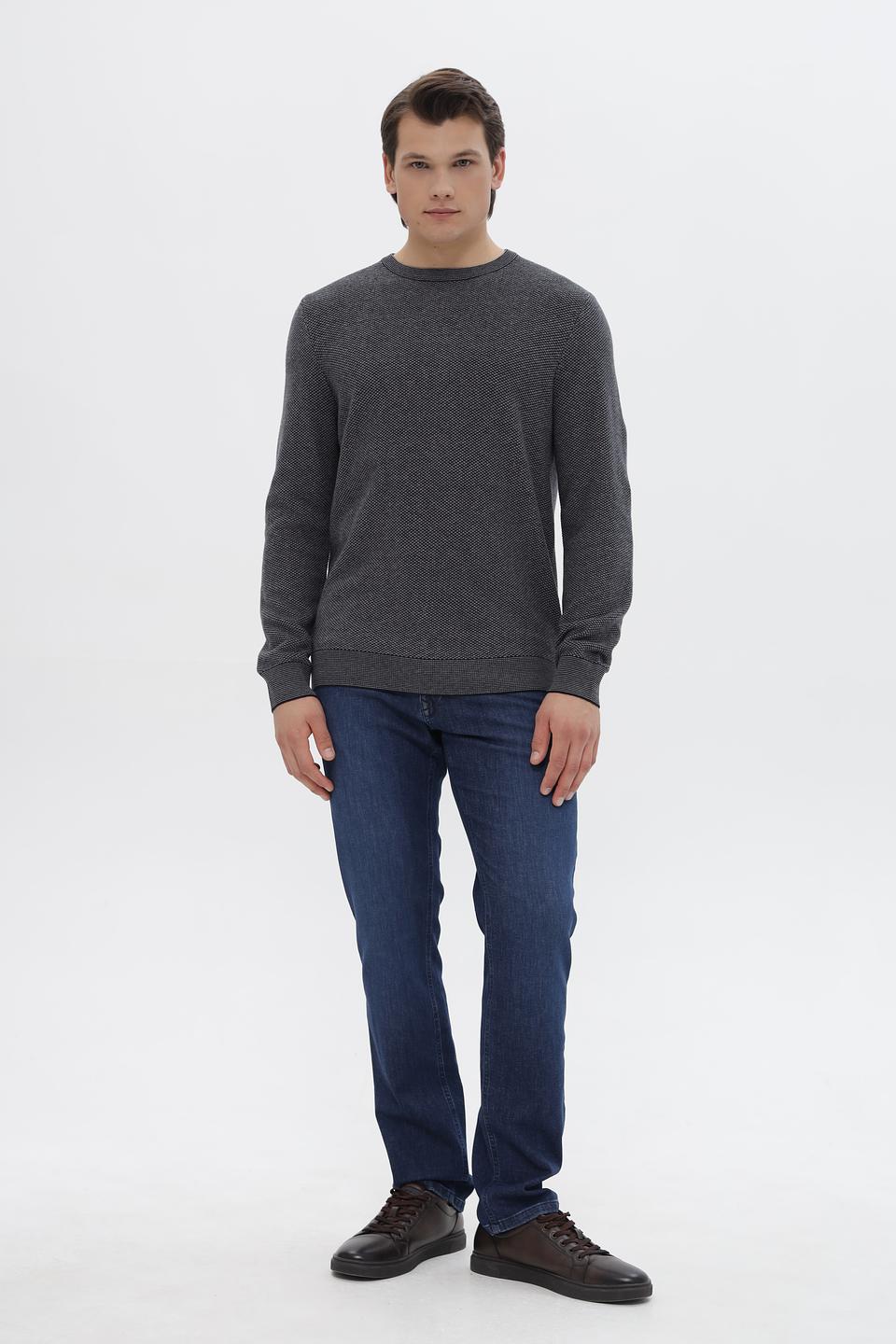 Джемпер Bugatti мужской серый меланж