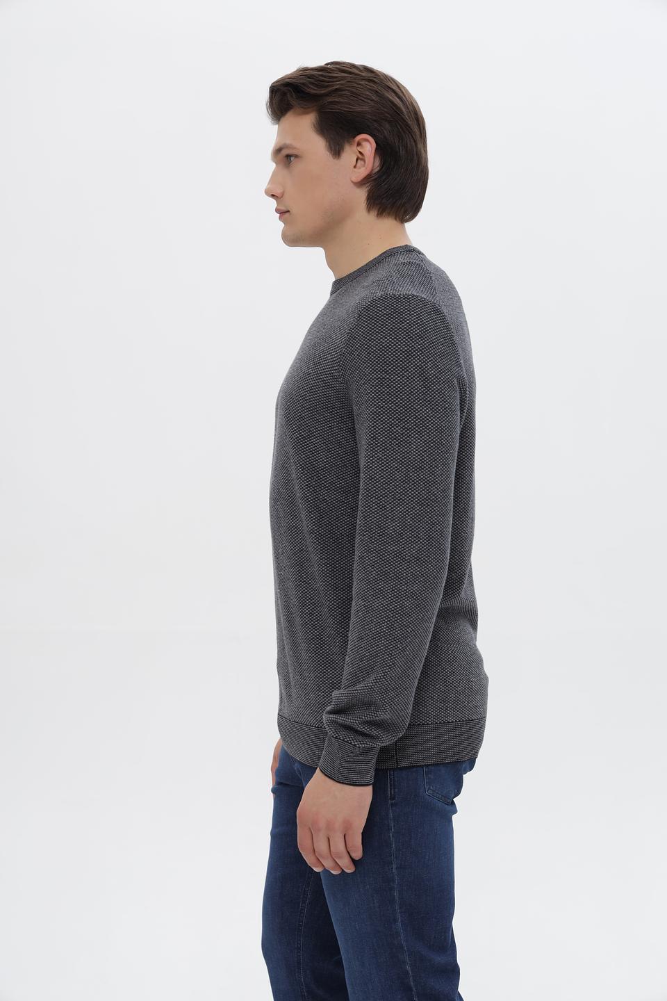 Джемпер Bugatti мужской серый меланж