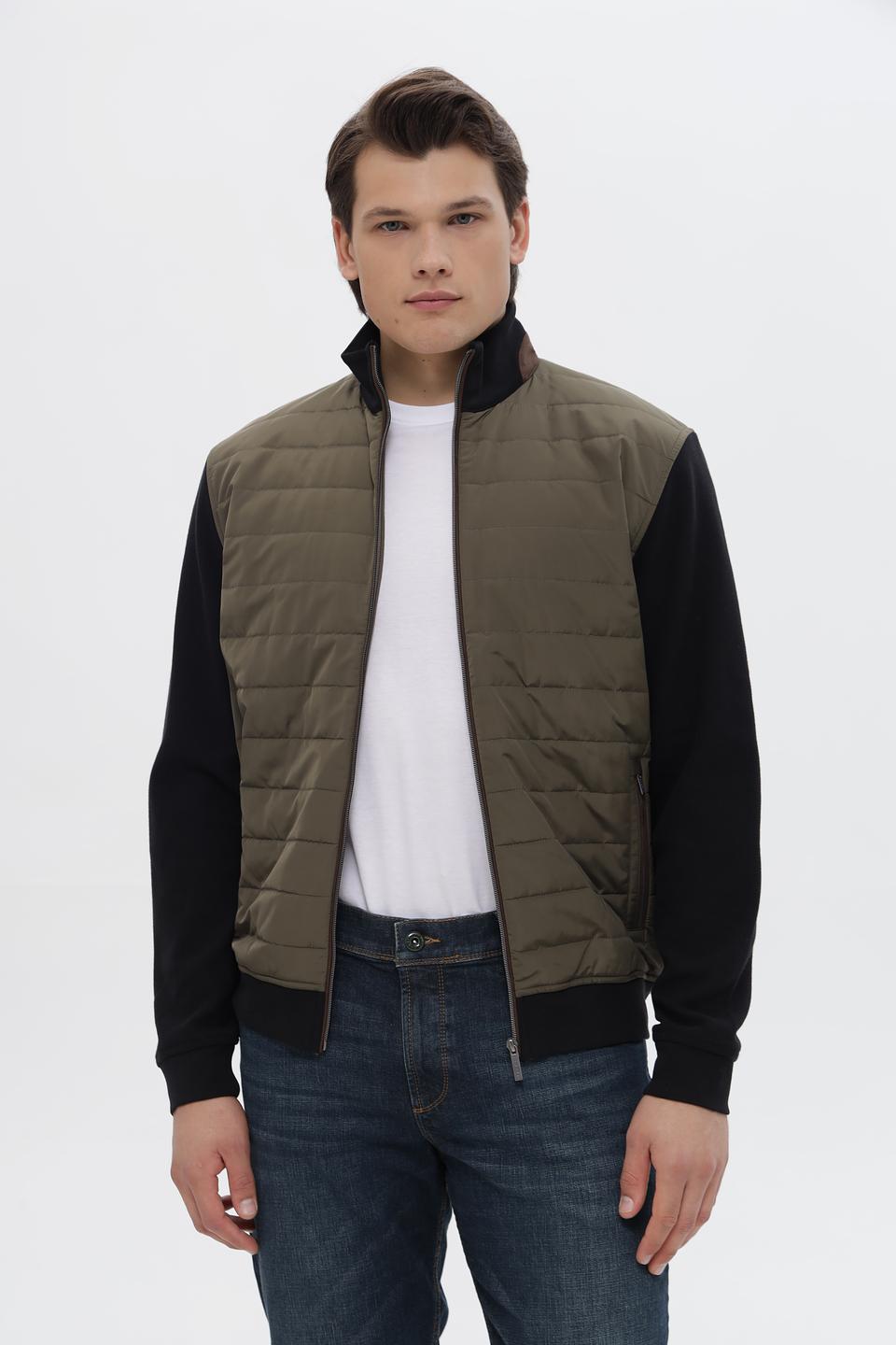 Кардиган Bugatti стеганый хаки