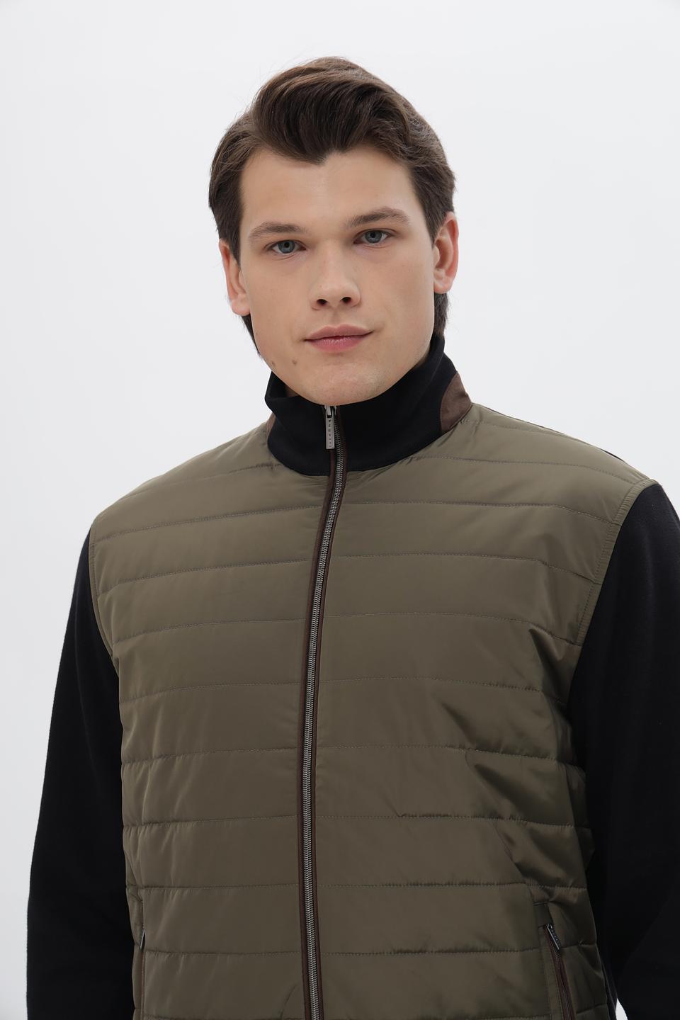 Кардиган Bugatti стеганый хаки