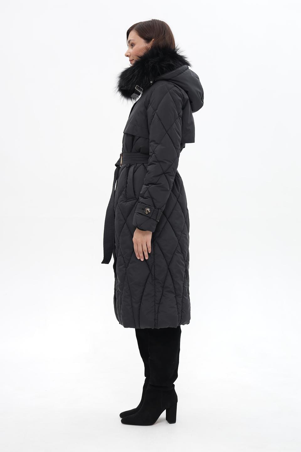 Пальто стеганое Electra style черное