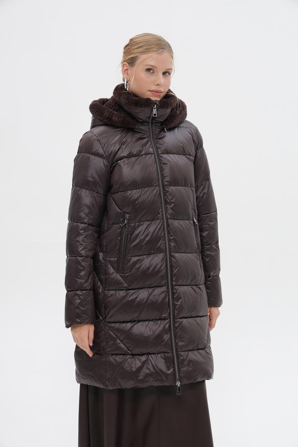 Пальто Milestone с мехом