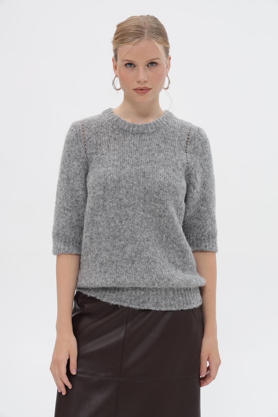 Пуловер Rich and Royal серый