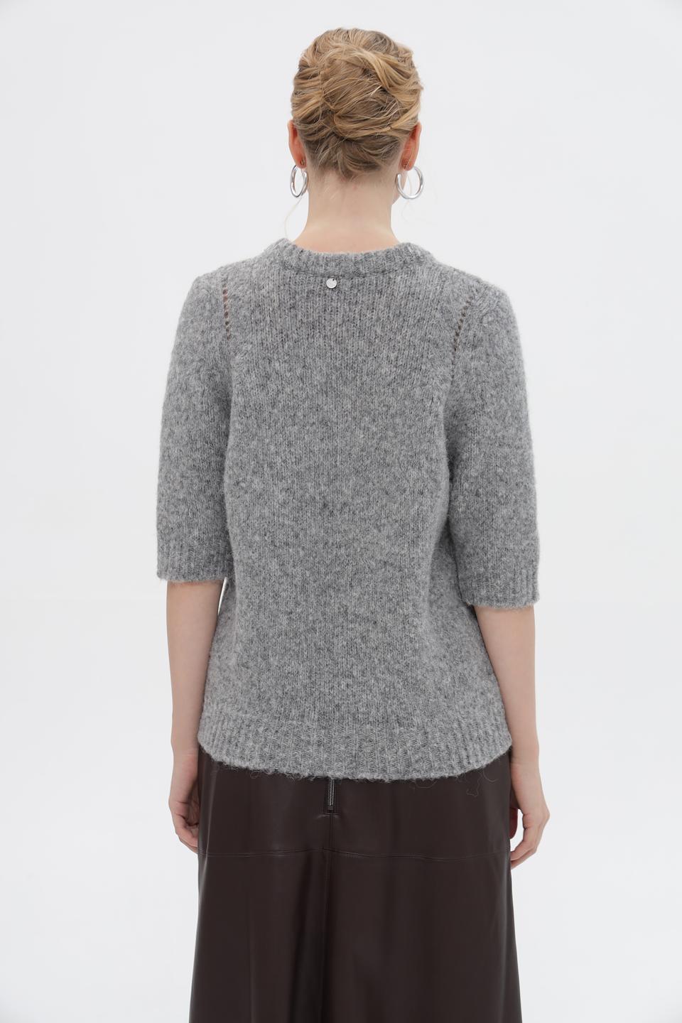 Пуловер Rich and Royal серый