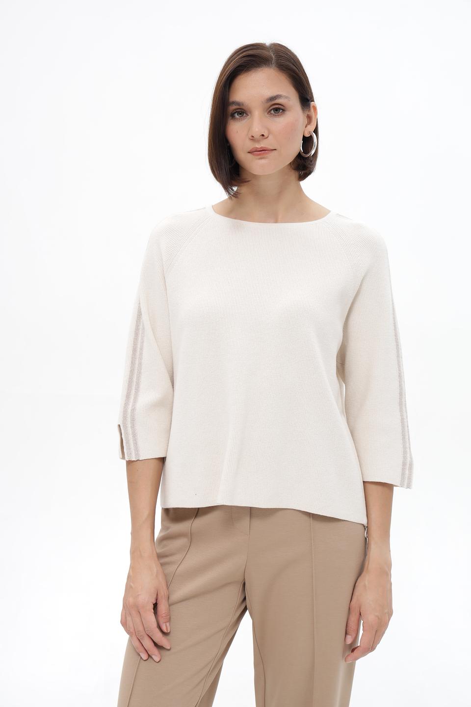 Пуловер Lecomte с разрезами на рукавах