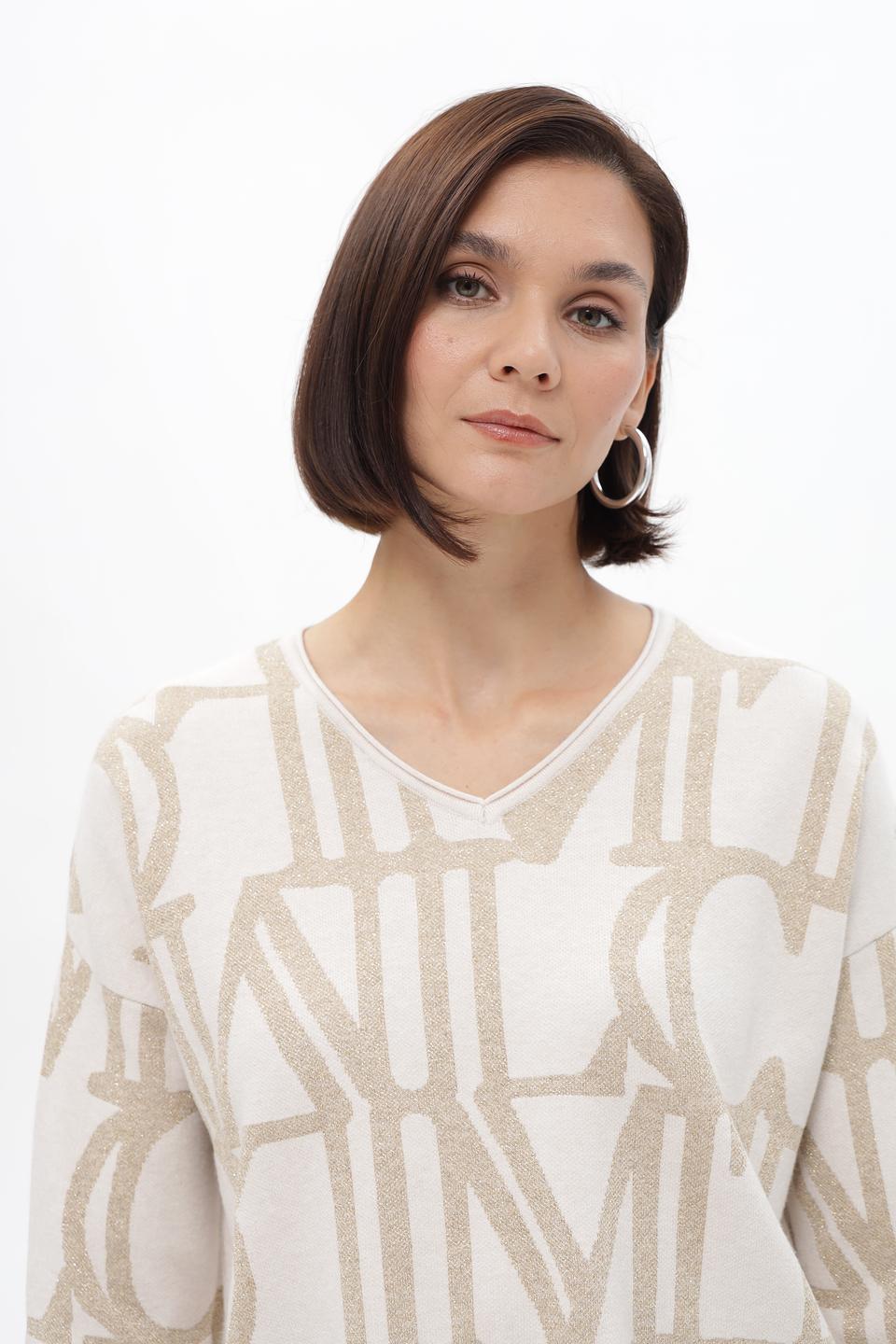 Пуловер Lecomte с логотипом