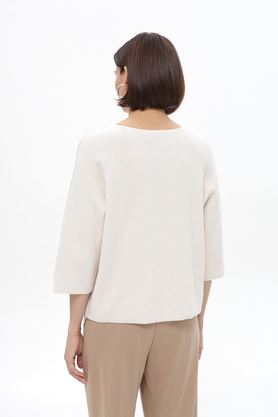 Пуловер Lecomte с разрезами на рукавах