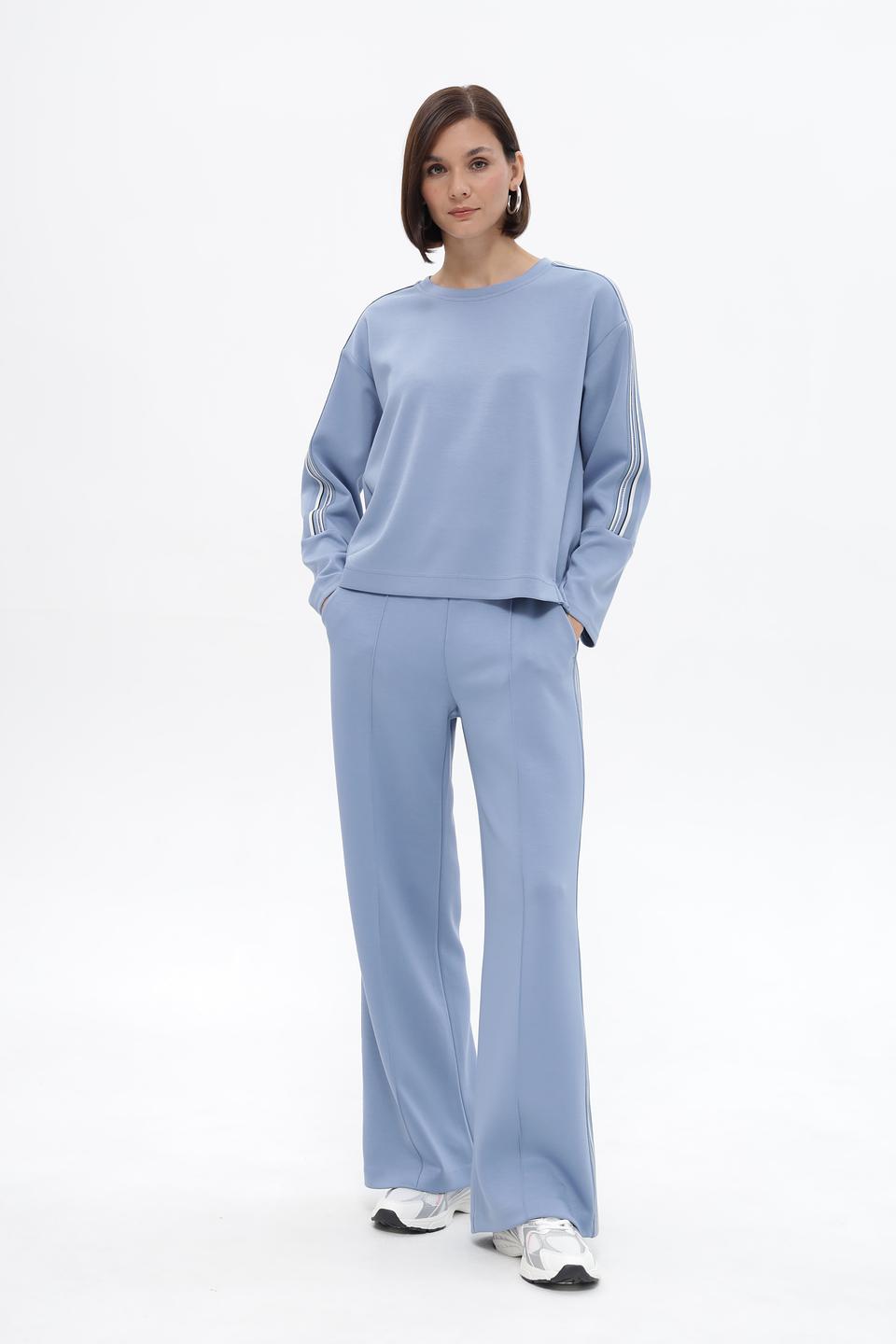 Брюки Lecomte спортивные голубые