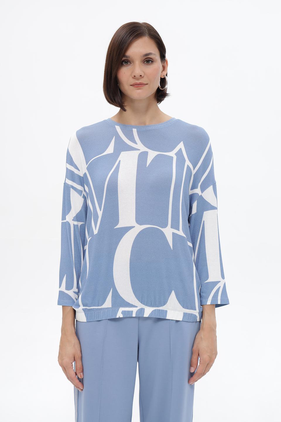 Пуловер Lecomte с принтом