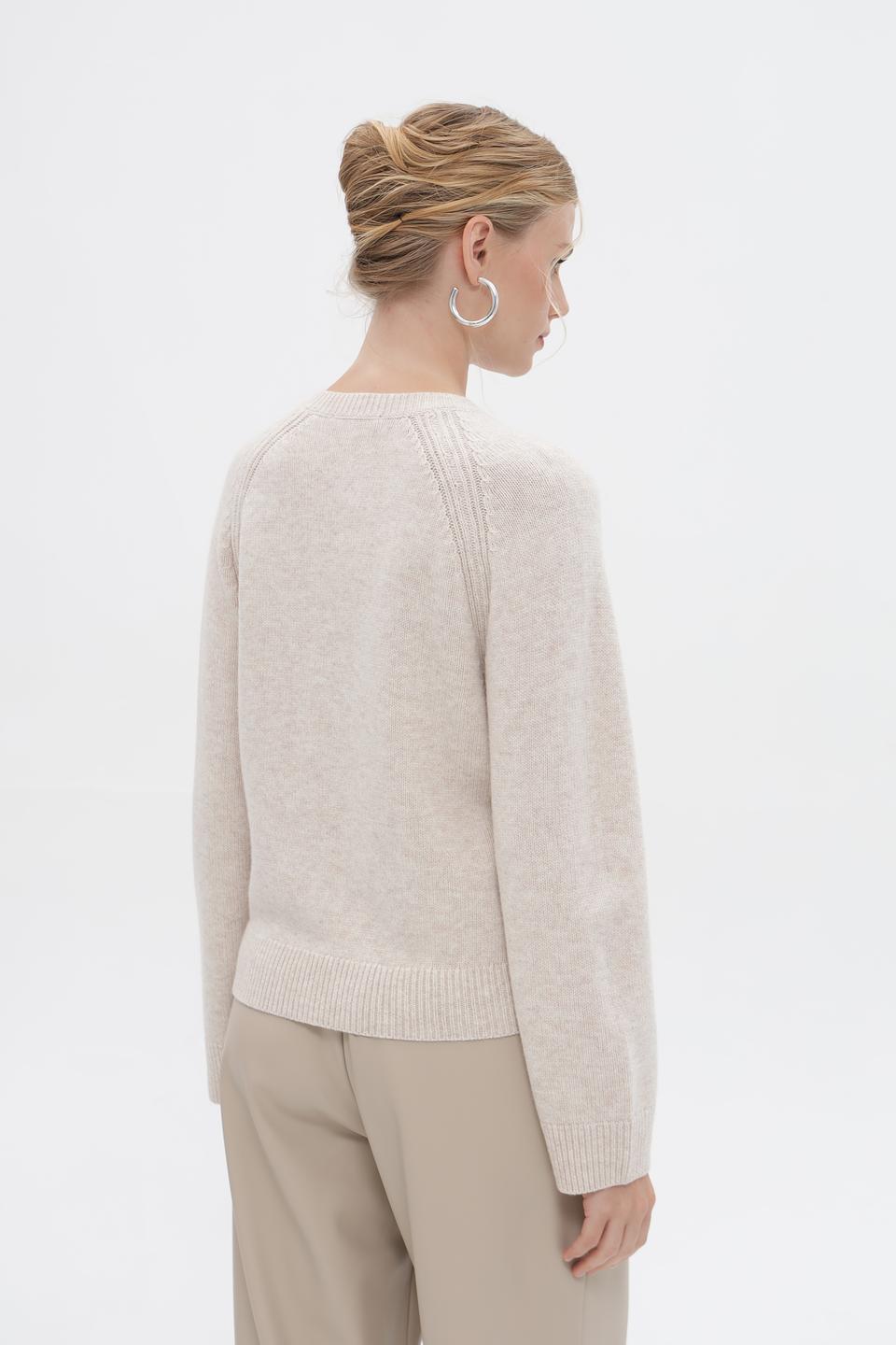 Жакет Oui вязаный бежевый