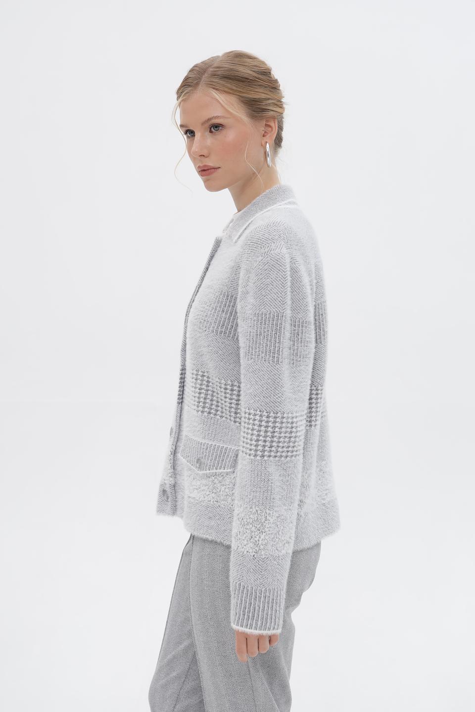 Жакет Bianca с узором в клетку