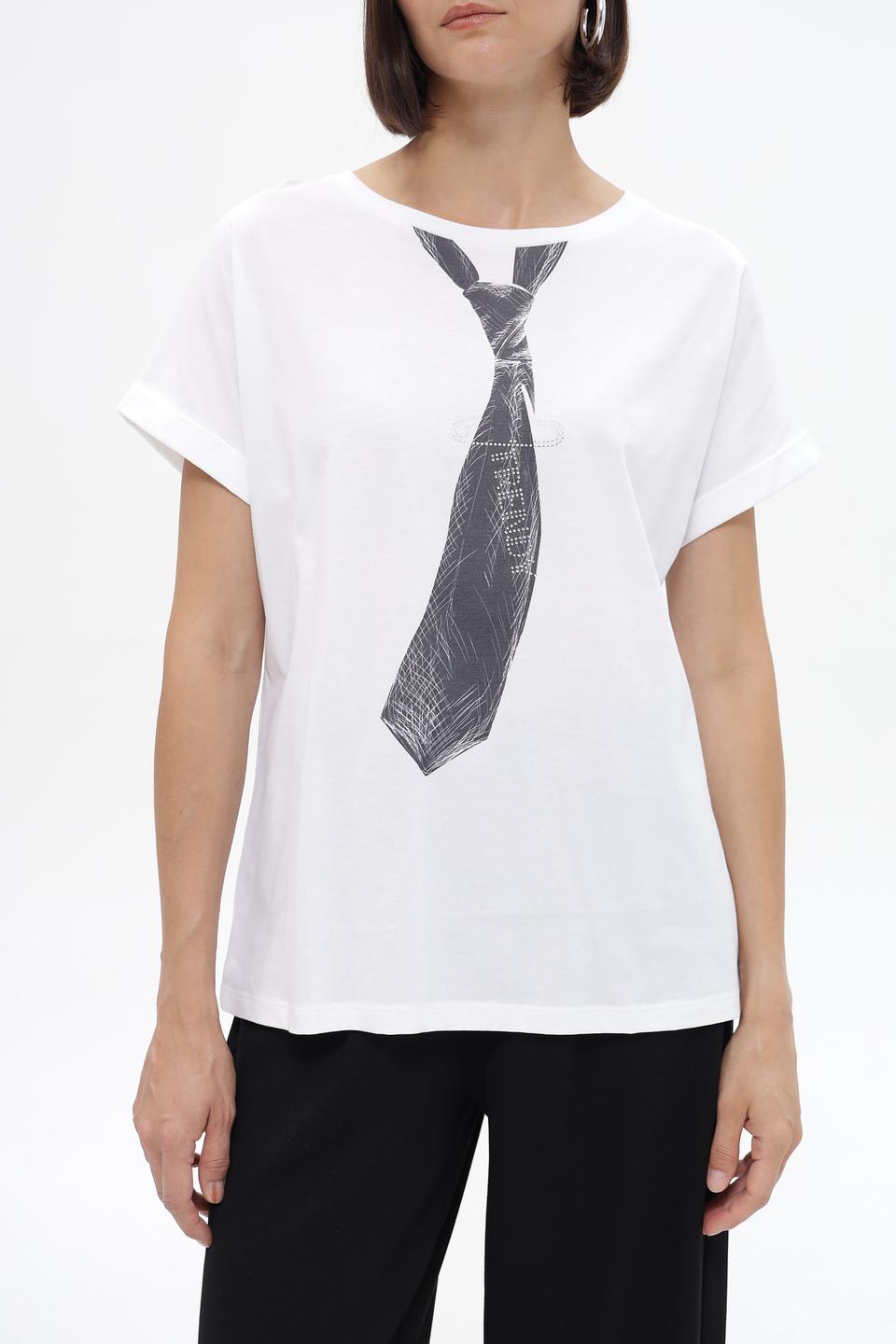 Футболка UNQ с галстуком