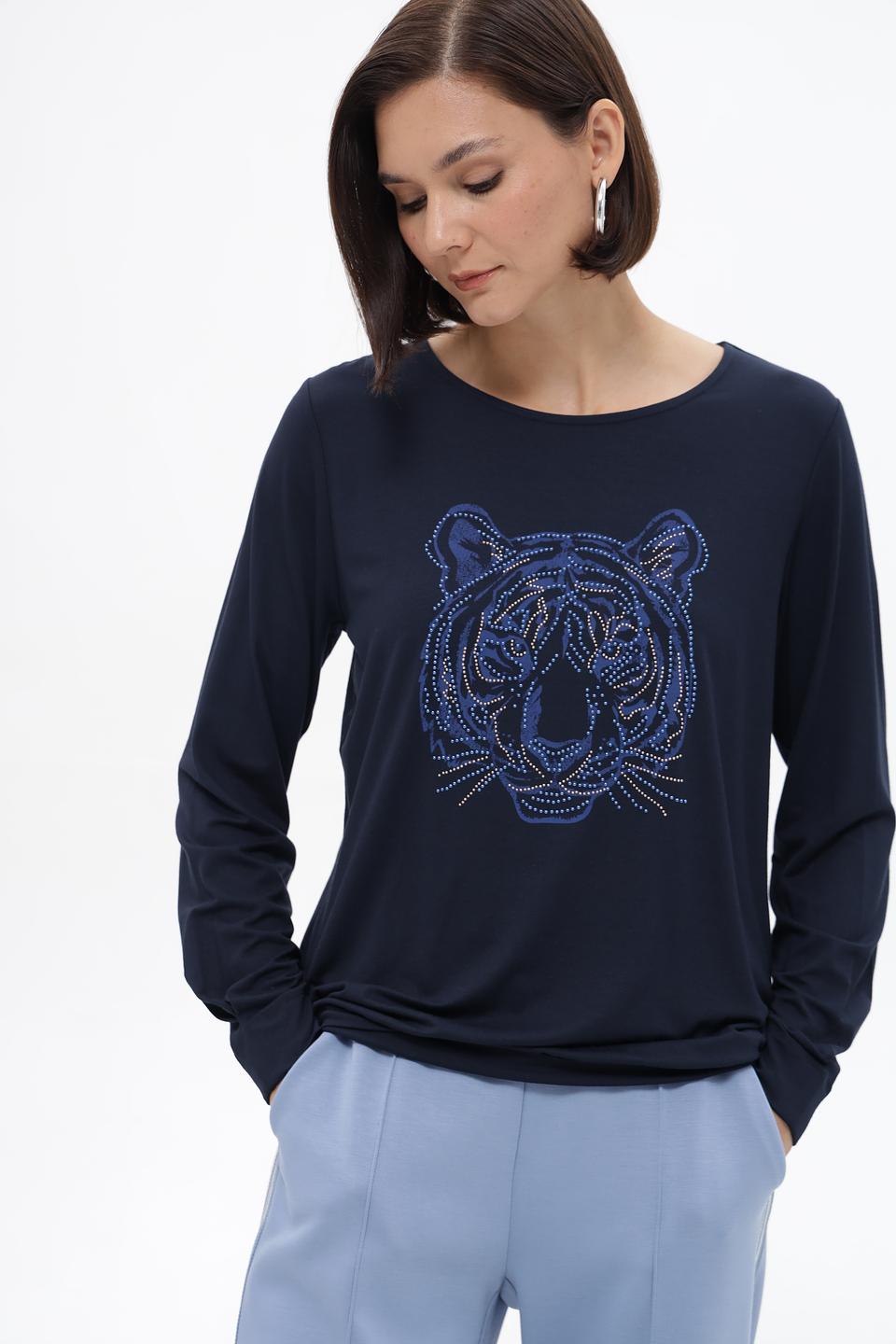 Лонгслив Bianca с тигром