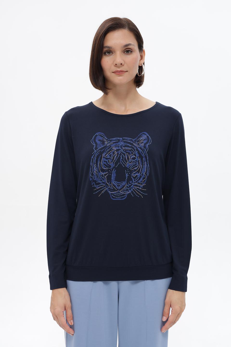 Лонгслив Bianca с тигром