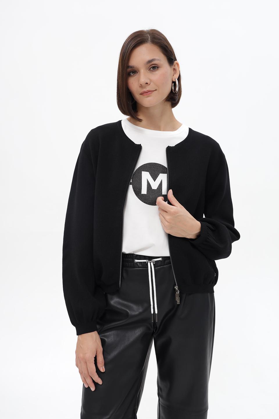 Жакет Monari черный с молнией