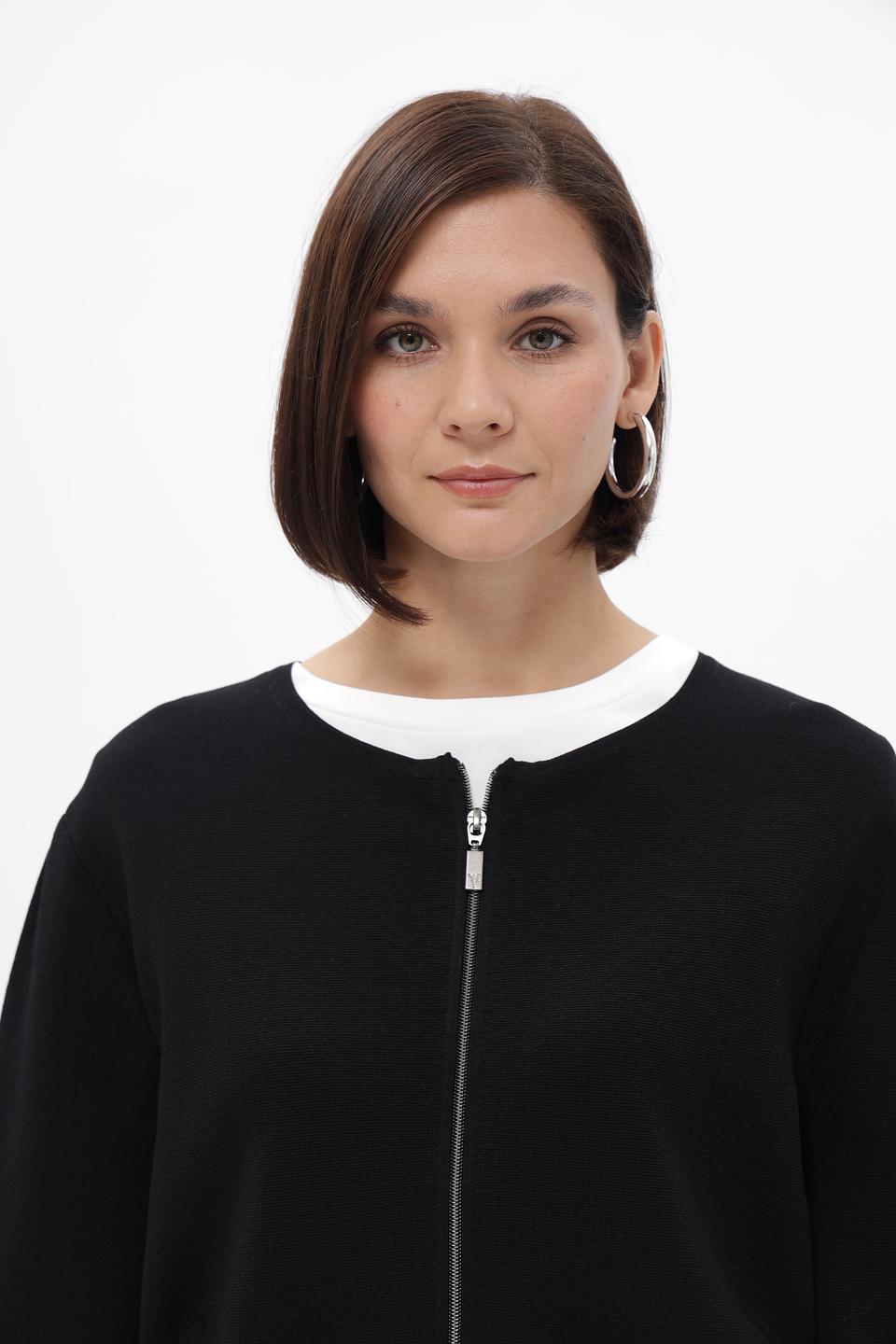 Жакет Monari черный с молнией