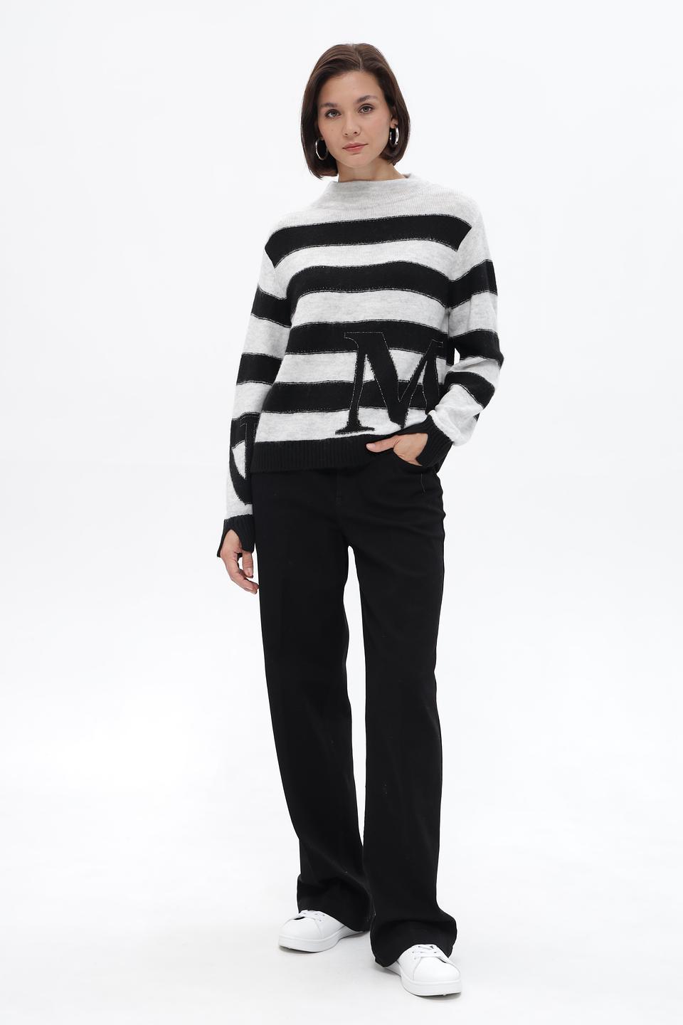 Пуловер Monari в полоску