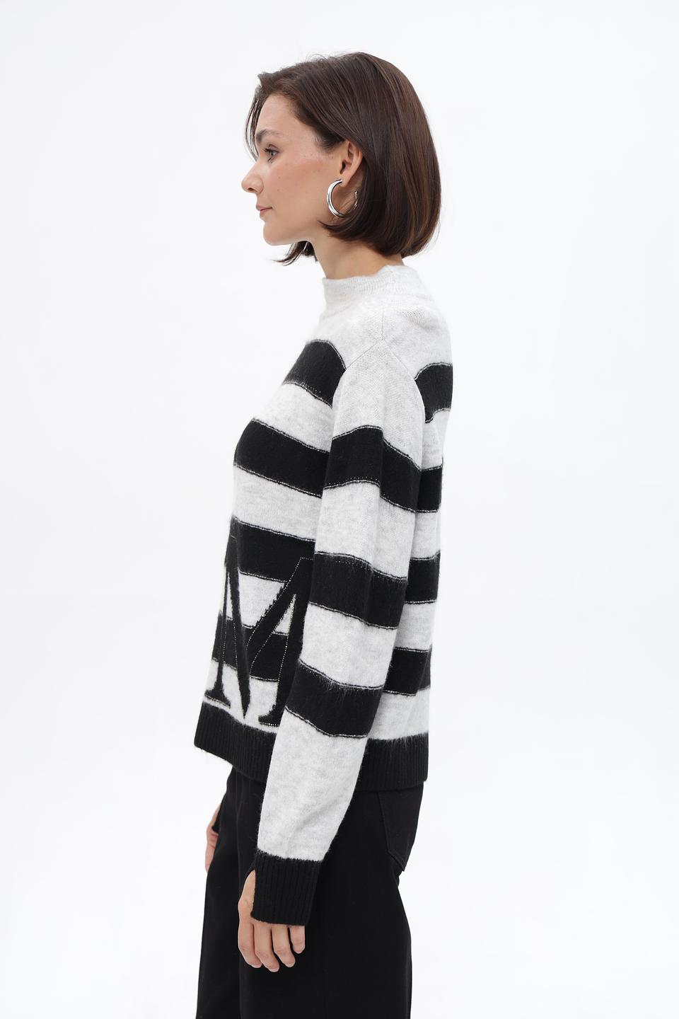 Пуловер Monari в полоску