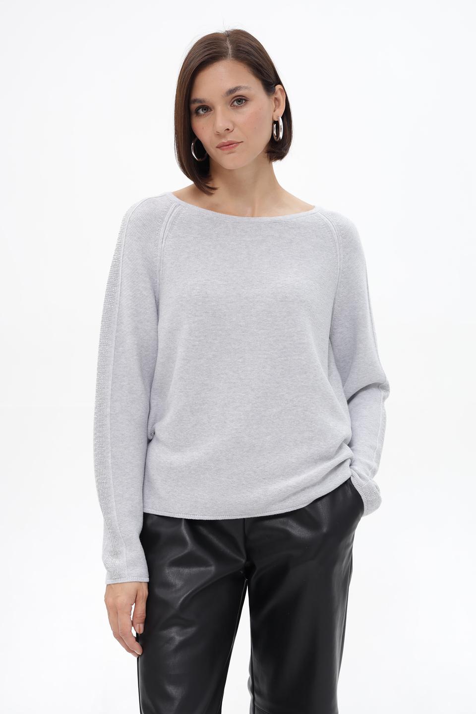 Пуловер Monari серый меланж