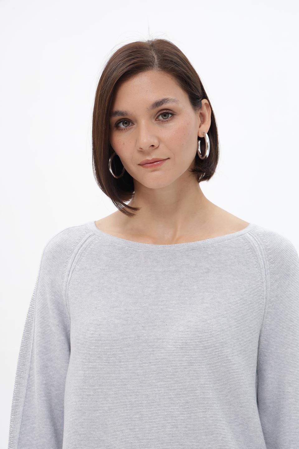 Пуловер Monari серый меланж