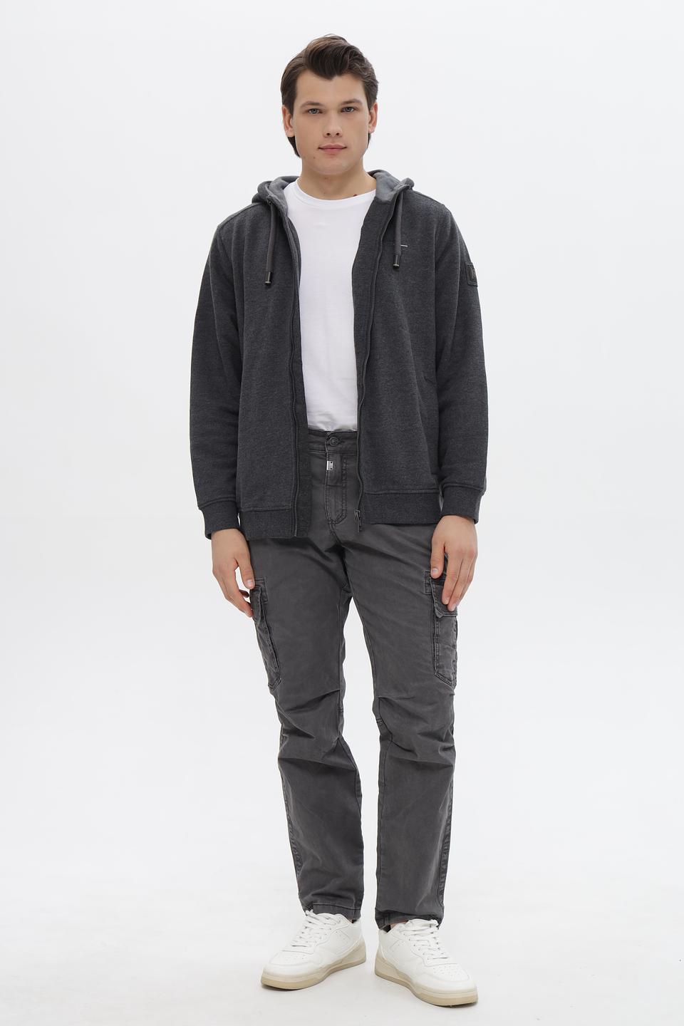 Кардиган Casa Moda на молнии серый