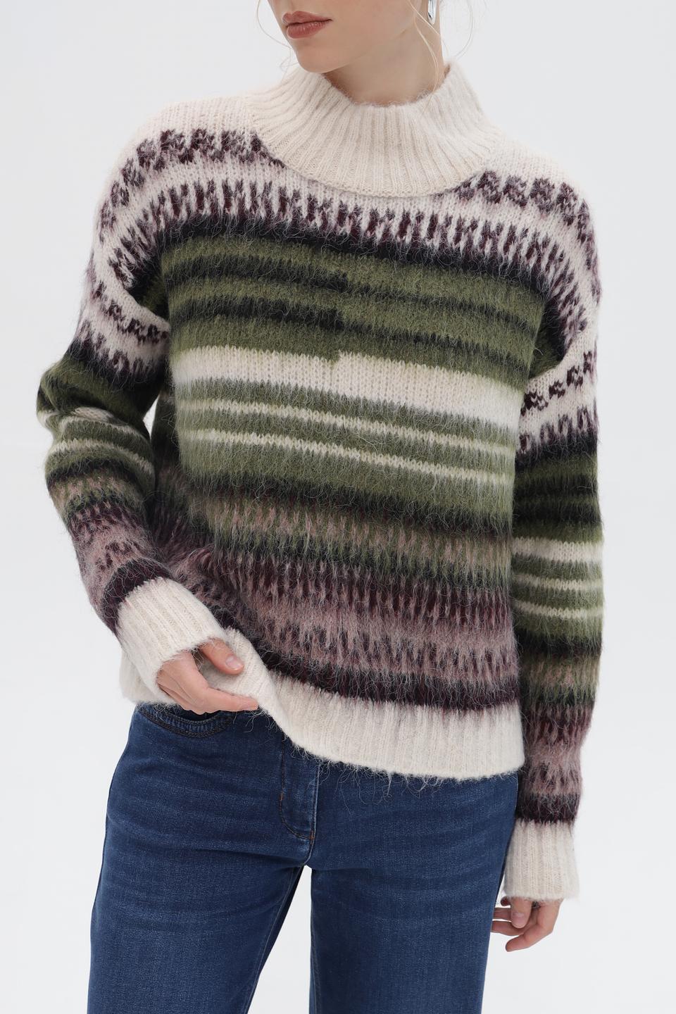 Пуловер More and More в полоску