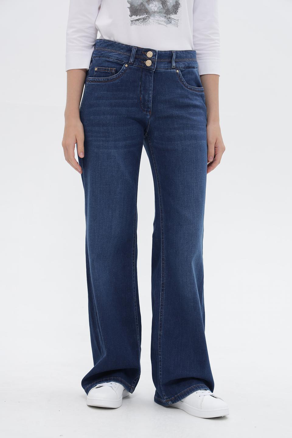 Джинсы клеш ZRS синие
