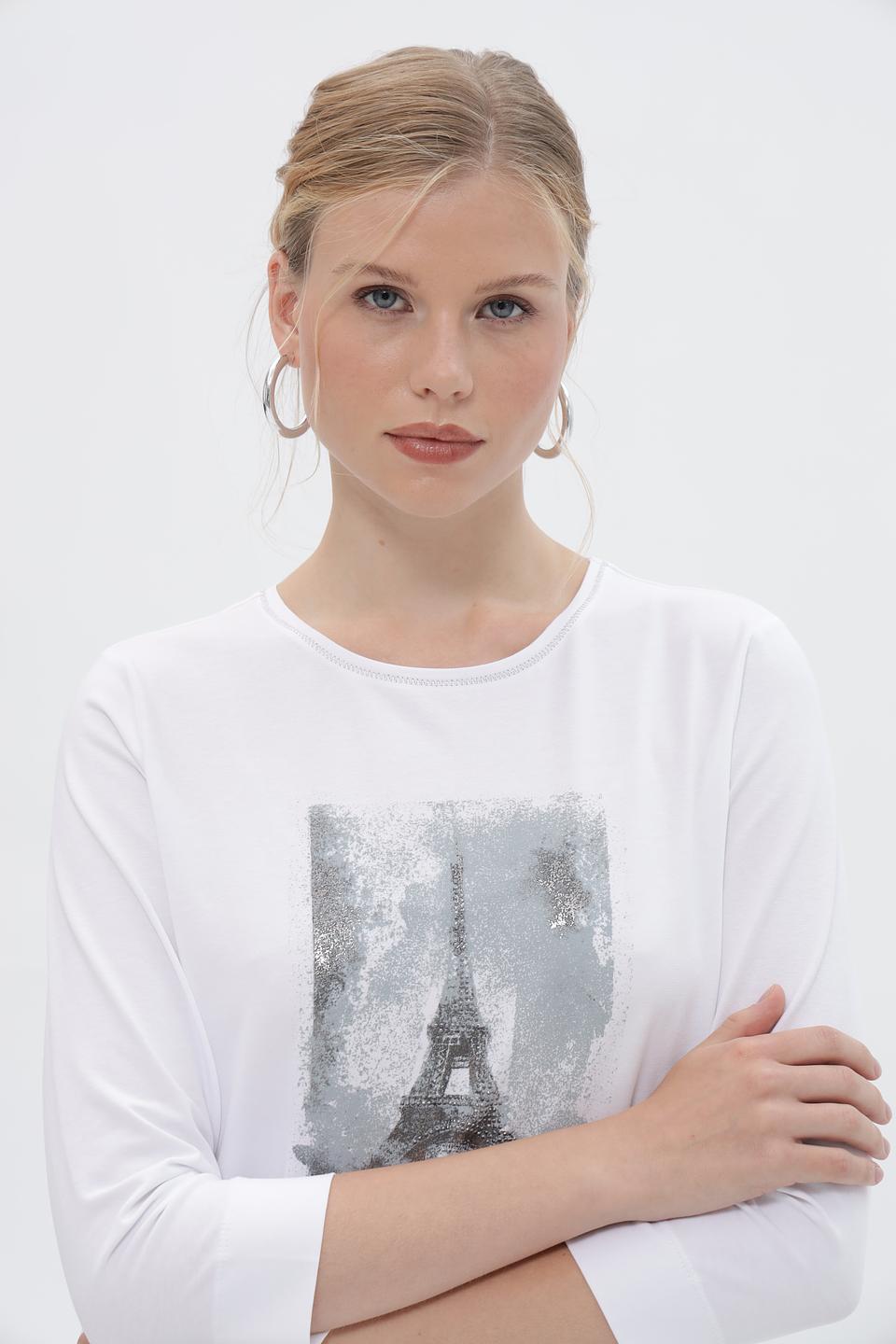 Лонгслив Bianca с Эйфелевой башней