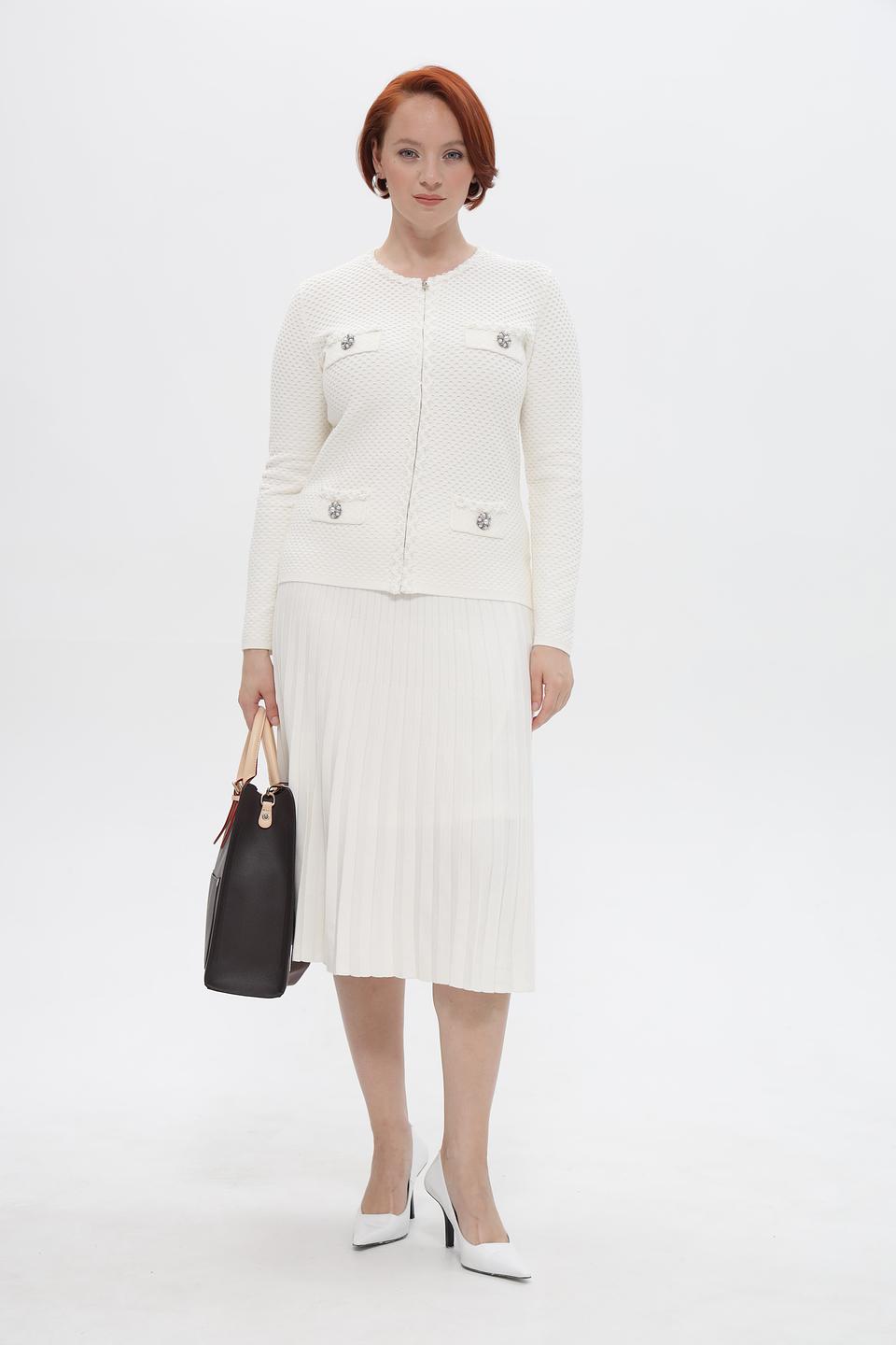 Юбка Passioni плиссированная молочная